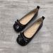 Square Toe Shallow Mouth Loafers 2025 Spring Summer New Korean Style Bowknot Single Women Flat Soft Sole Mary Jane Shoes_vogvips.com