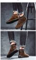 High-top Velvet Warm Martin Boots Men's Large-size Casual Leather Shoes Handmade Men's Shoes_vogvips.com