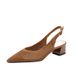 Princess Closed Toe Chunky Sandals Plus Size Women's Shoes Woven Soft Sole One Strap Fashion Fly Weave Mid High Heel_vogvips.com
