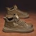Men’s Shoes new British style all match retro Martin boots men's casual shoes men's trendy leather shoes_vogvips.com