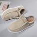 Euro Step New Large Size Canvas Loafers Ultra-light Sailboat Flat Casual Men's Slip-on Cloth Shoes Hot Sale_vogvips.com