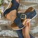 Women's Plus Size Platform Buckle Beach Sandals Style Casual One Strap Summer New 43_vogvips.com
