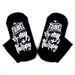 Mid-tube casual sports cotton socks sole letter non-slip adhesive floor socks_vogvips.com