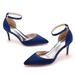 7cm Thin Large Size Export Banquet Women's High-end Silk High Heel Sandals Satin Dress Long Skirt Shoes_vogvips.com