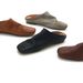 Minimalist Handmade Horsehide Design Half-Slipper Genuine Leather Slip-On Flat Breathable Women's Woven Closed-Toe Slippers ZH692-1_vogvips.com
