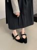 Suede Shallow Mouth Single Shoe Women's Spring And Autumn New Korean Version, Gentle Temperament, Fairy Thick Heel, Mary_vogvips.com