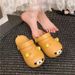 2025 Girly Style Rilakkuma Clog Shoes Summer Student Outdoor Slippers Non-Slip Odor-Resistant Couple Closed-Toe Sandals_vogvips.com