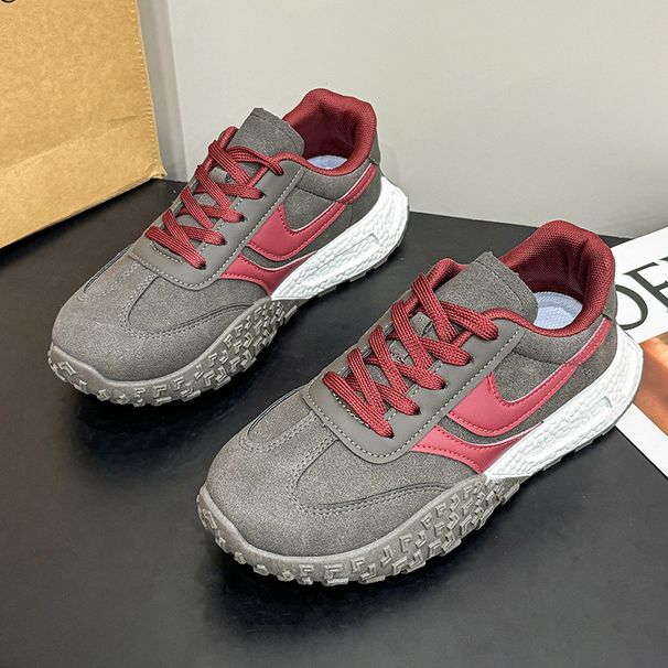 New Velvet Ins Korean Edition Forrest Gump For Women Autumn And Winter Trendy Student Running Sports Thick Soled_vogvips.com