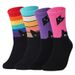 Casual socks hot cat dog rainbow large size cotton socks women's casual cotton women's mid-tube socks_vogvips.com