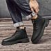 New Leather Spring Men's Shoes High-top Men's Heightening Tooling Martin Boots_vogvips.com