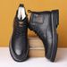 European Warm Series Autumn Winter Fleece-Lined Men's Non-Slip Men Genuine Leather Casual Martin Boots Sheepskin Thickened Warm Cotton Shoes_vogvips.com
