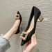Pumps New Pearl Diamond Buckle Pointed Toe Fashion High Heels Summer Designer Shoes Wedding Party Brand Woman Shoe_vogvips.com