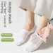 Men's Socks Summer Shallow Invisible Socks Thin Mesh Silicone Non Slip Men's Socks Solid Color Cotton Socks Boat Socks Men's Short Socks_vogvips.com