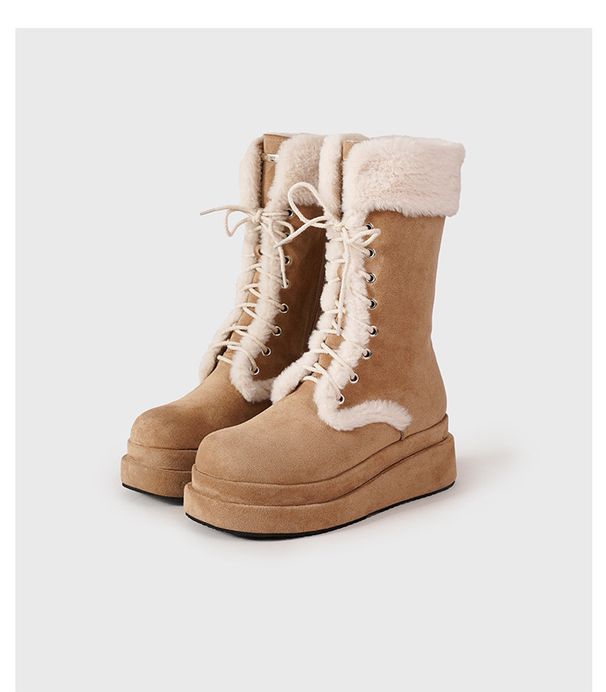 Designer Winter New Models:versatile,fluffy,high-heeled,all-in-one Snow Boots For Women,with Added Fleece And Thick Insulation_vogvips.com