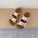 Unisex 2026 Fashionable Color-Blocked Woven Birke Shoe Two-Stripe Slippers For Wear At Home Or Shopping_vogvips.com