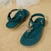 Women's Bohemian Beaded Heart Slide Sandals Slip On Open Toe Comfortable Flat Thong Sandals_vogvips.com