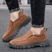 Ultra-Light Comfortable Men's Casual Loafers Breathable Round Toe EVA Bottom Flat Shoes Cold Glue Shoe Summer Season Pure Color_vogvips.com