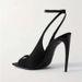 Square-toed Stiletto High-heeled Sandals With Rhinestones, Open Toe, Ankle Strap, And Buckle, Sexy Fish-mouth Single_vogvips.com