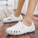 Men’s Shoes Bird's Nest Slippers Couple Ultralight Summer Outdoor Wading Sandals Baotou Fashion Cross Border Non Slip Beach Hole Shoes_vogvips.com