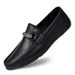 Round Head Men's Casual Shallow Mouth Foot Loafers Rubber Sole Anti-skid Work_vogvips.com