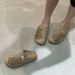 Style Retro Fireworks Slip-On Women's Sandals Thick Soled Casual Height Increasing Inspired Holiday Slippers_vogvips.com
