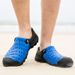 Summer Combination Sole Sandals, Color Blocking Trend, Breathable Hole Shoes, One Step Fashion Hollow Beach Shoes X3_vogvips.com
