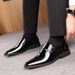 TerraStride Summer Pointed Toe Slip-On For Men Business Formal Shiny Leather Casual Breathable Wedding Groom Shoes Best Man 454647_vogvips.com