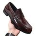 Open Edge Bead, One Foot, Breathable Driving, Spring Bean Shoes, Men's Genuine Leather, Business, British, Leisure, And_vogvips.com