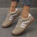 Women's Plus Size Cross Training Shoes European American Retro Style Color Block Flat 2025 New Wholesale Casual Shoes_vogvips.com