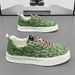 Canvas Shoes Men Low Top Summer 2025 New Niche Low Top Printed Board Shoes Men Thick Sole Sports Casual Fashion Shoes_vogvips.com