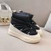 In-Stock Autumn Winter Snow Boots, Solid Color, Classic And Versatile, With Plush Lining Warmth, Thick Soles For Height_vogvips.com