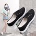 for Women New Korean Style Versatile Casual Student Flat Harajuku Sneakers Classic Internet Celebrity White Canvas Shoes_vogvips.com