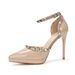 MTX 1088-23A One-Word Rivet Heel Single Shoe Pointed Stiletto Waterproof Platform Sandal Women Hollow Cloed Toe High_vogvips.com