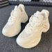 genuine Leather Breathable Height-increasing Dad Shoes For Petite Women, Thick-soled Women's Mesh_vogvips.com