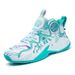 Boys' leather waterproof sneakers Students practice basketball shoes_vogvips.com