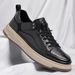 European Warm Series Work Sneakers Men's 2025 Autumn Winter New Fashion Casual Leather Low-top British Style Shoes_vogvips.com
