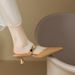 Pointed Toe Mules For Women With Thin Heels, Summer 2026 New Style, Versatile High Heel Sandals_vogvips.com