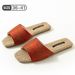 Women’s Shoes Spring And Summer Open Toe Sandals For Women Style New Style Printed Home Cowhide Sole Slippers_vogvips.com