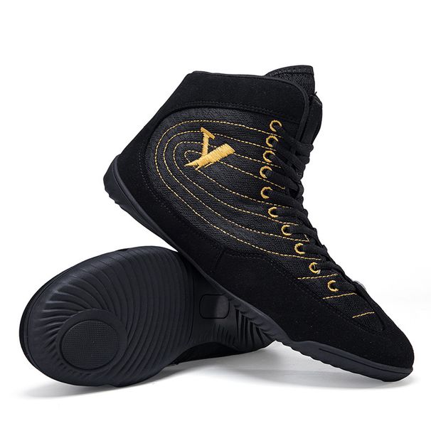 Supply New Boxing Shoes Men's Zhongbang Sanda Shoes Fighting Training Shoes Wrestling Shoes Boxing Competition Shoes_vogvips.com