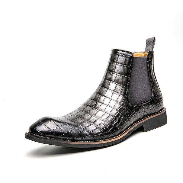 Fall/Winter men's footwear Trend boots High tops plus size leather boots Short boots Fashion cowboy boots_vogvips.com