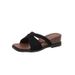 French-style Chunky Cross-strap Open-toe Slip-on For Women, 2026 Summer New Leopard Print Wedge Heel Beach Sandals_vogvips.com