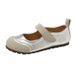 Soft Leather Mary Jane For Women, 2026 Summer New Model, Flat Soft Sole With Velcro, Comfortable, Stylish, Versatile_vogvips.com