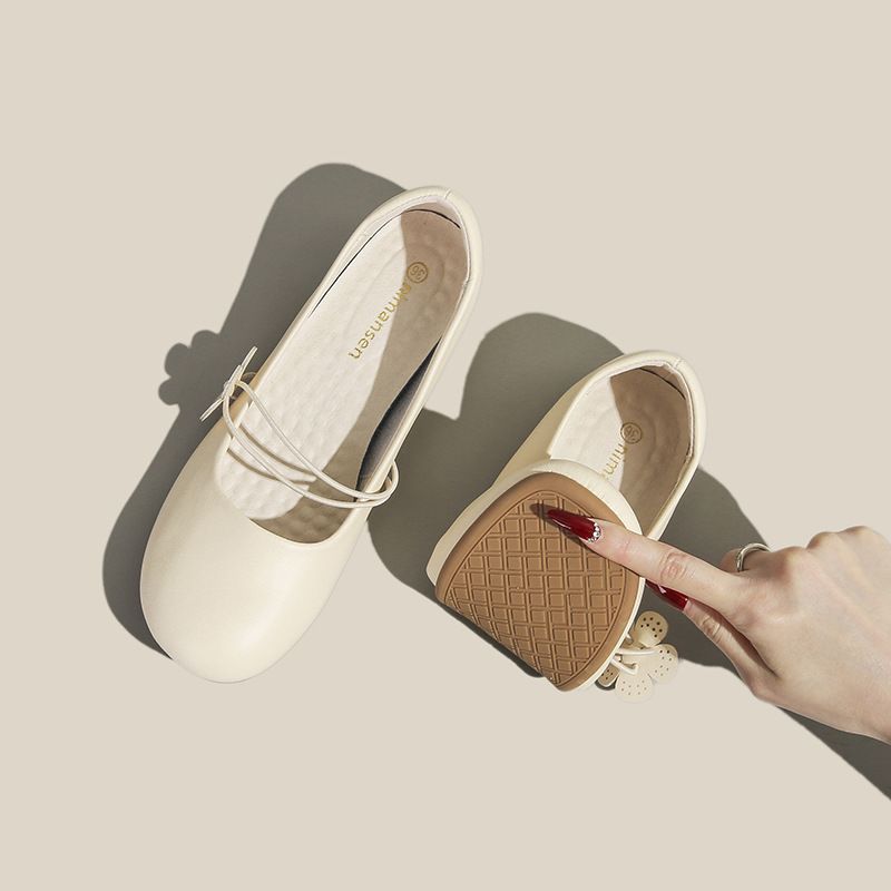 Soft Leather, Soft Sole 2026 Spring/autumn Mary Jane French-style Loafers, Traditional Style Shoes To Match Cheongsam_vogvips.com