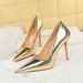 3391-7 Style Banquet Thin Heels, Shallow Mouth, Pointed Metal, Super High Heel Single Shoes, Women's Shoes_vogvips.com