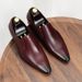 【 Promotion 】 Pointed For Men's Business Formal Wear, Genuine Leather Top Layer, Cowhide Sole, Casual Shoes, Brown_vogvips.com