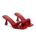 MS Women's Fashion High Heel Sandals - Square Toe Open Toe Slingback Stiletto Pumps For Women (Black, Silver, Red, Green)_vogvips.com