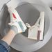 Canvas Women's New Trendy Student Versatile Forest Style Contrasting Casual Board Shoes_vogvips.com