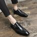 Euro Step Plus Men's 2025 Summer Casual Breathable British Style Trendy Formal Brogue Business Leather Shoes Size 48_vogvips.com
