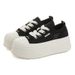 MingLiu Foam White Summer New Thick Sole Height Increasing Breathable Casual Single For Women And Children Trendy_vogvips.com
