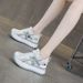Thick-soled Height-increasing Small Forrest Gump Shoes Women's Casual Versatile And Lightweight Woven Through-mesh Women's Shoes_vogvips.com
